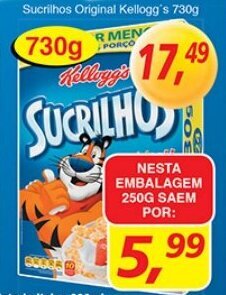 Supermercados Guanabara Sucrilhos Original Kellogg's 730g oferta