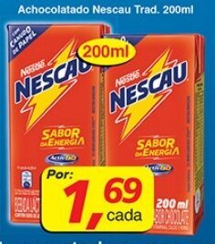 Supermercados Guanabara Achocolatado Nescau Trad. 200ml oferta