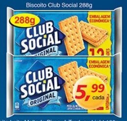 Supermercados Guanabara Biscoito Club Social 288g oferta