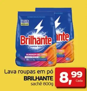 Cometa Supermercados Lava roupas em pó BRILHANTE sachê 800g oferta