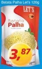 Supermercados Guanabara Batata Palha Let's 120g oferta