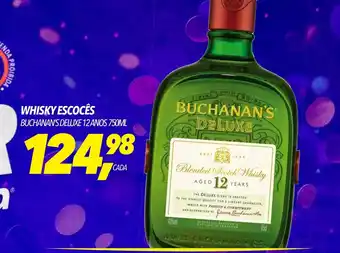 Frangolândia WHISKY ESCOCÊS BUCHANAN'S DELUXE 12 ANOS 750ML oferta