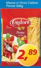 Supermercados Guanabara Massa c/ Ovos Cadore Penne 500g oferta