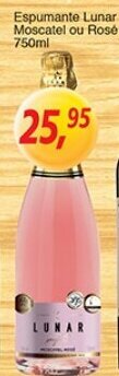 Espumante Lunar Moscatel ou Rose 750ml