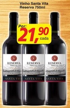 Supermercados Guanabara Vinho Santa Vita Reserva 750ml oferta