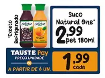 Supermercados Tauste Suco Natural One pet 180ml oferta