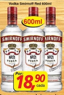 Supermercados Guanabara Vodka Smirnoff Red 600ml oferta