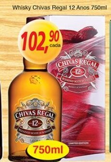 Supermercados Guanabara Whisky Chivas Regal 12 Anos 750ml oferta
