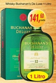 Supermercados Guanabara Whisky Buchman's De Luxe 1L oferta