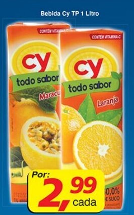 Supermercados Guanabara Bebida Cy TP 1L oferta