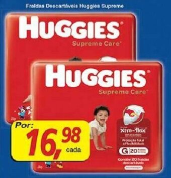 Fraldas Descartaveis Huggies Supreme