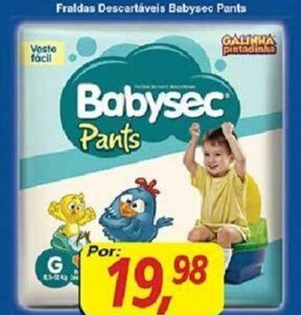 Supermercados Guanabara Fraldas Descartaveis Babysec Pants oferta