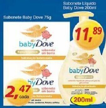Supermercados Guanabara Sabonete Baby Dove 75g oferta