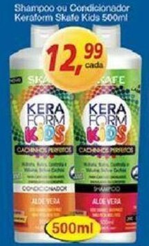 Supermercados Guanabara Shampoo ou condicionador Keraform Skafe Kids 500ml oferta