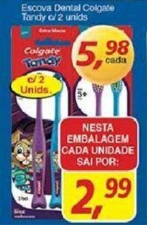 Supermercados Guanabara Escova Dental Colgate Tandy c/2 unids. oferta
