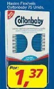 Supermercados Guanabara Hastes flexiveis Cottonbaby 75 unids. oferta