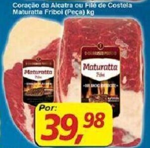 Supermercados Guanabara Coracao da Alcatra ou File de Costela Maturatta Friboi peca 1kg oferta