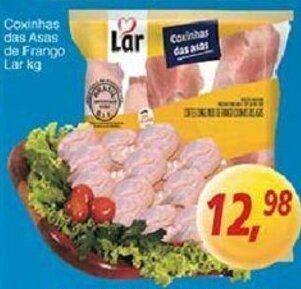 Supermercados Guanabara Coxinhas das Asas de Frango Lar 1kg oferta