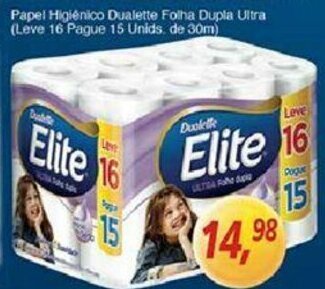 Supermercados Guanabara Papel Higiénico Dualette Folha Dupla Ultra (Leve 16 pague 15 unids. de 30m) oferta