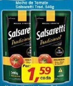 Supermercados Guanabara Molho de Tomate Salsaretti Tradicional 340g oferta