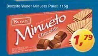 Supermercados Guanabara Biscoito Wafer Minueto Parati 115g oferta