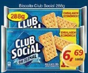 Supermercados Guanabara Biscoito Club Social 288g oferta