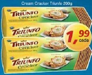 Supermercados Guanabara Cream Cracker Triunfo 200g oferta