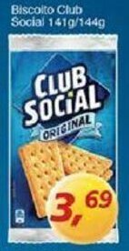 Supermercados Guanabara Biscoito Club Social 141g, 144g oferta
