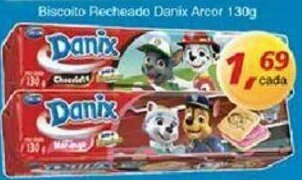 Supermercados Guanabara Biscoito Recheado Danix Arcor 130g oferta