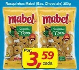 Supermercados Guanabara Rosquinhas Mabel (Exc. Chocolate) 350g oferta