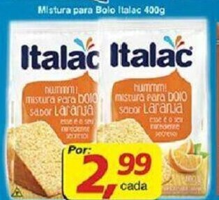 Supermercados Guanabara Mistura para Bolo Italac 400g oferta