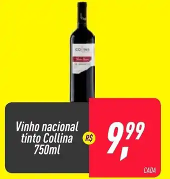Frangolândia Vinho Nacional tinto Collina 750ml oferta