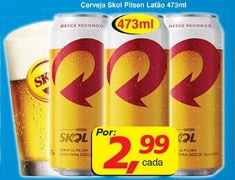 Supermercados Guanabara Cerveja Skol Pilsen Latao 473ml oferta
