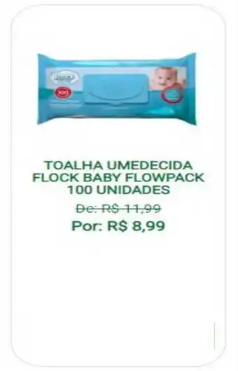 Toalha Umedecida Flock Baby Flowpack