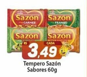 Tempero Sazon Sabores 60g