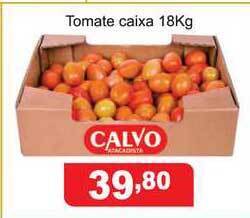 Calvo Atacadista Tomate Caixa 18kg oferta