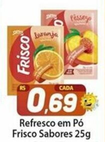 Refresco em po Frisco Sabores 25g