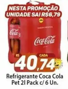 Rede Sol Refrigerante Coca Cola Pet 2L Pack c/6 un. oferta