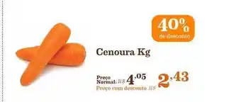 Mercadinhos São Luiz Cenoura 40% De Desconto 1kg oferta