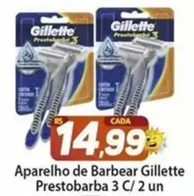 Aparelho de Barbear Gillette Prestobarba3 c/2 un