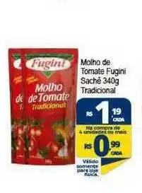 Molho De Tomate Fugini Tradicional 340g