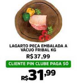 Lagarto Peça Embalada A Vácuo Fribal 1kg