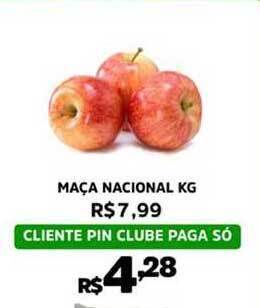 Pinheiro Supermercado Maça Nacional 1kg oferta