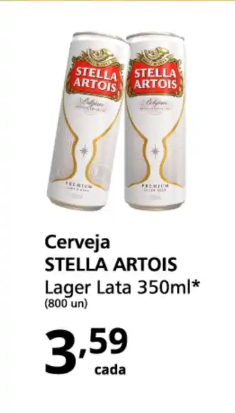 Althoff Supermercados Cerveja Stella Artois Lager lata 350ml oferta