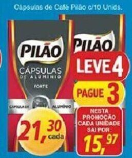 Supermercados Guanabara Capsulas de Cafe Pilao c/10 unids. oferta