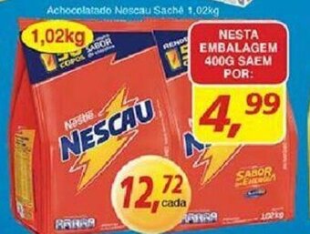 Supermercados Guanabara Achocolatado Nescau Sache 400g oferta