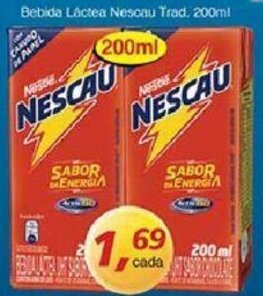 Supermercados Guanabara Bebida Lactea Nescau Trad. 200ml oferta