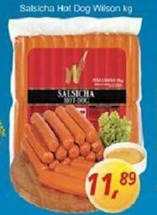 Supermercados Guanabara Salsicha Hot Dog Wilson 1kg oferta