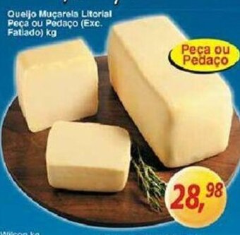 Supermercados Guanabara Queijo Mucarela Litoral peca pu pedaco 1kg oferta