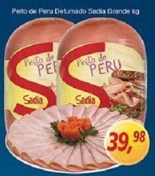 Peito de Peru Defumado Sadia Grande 1kg